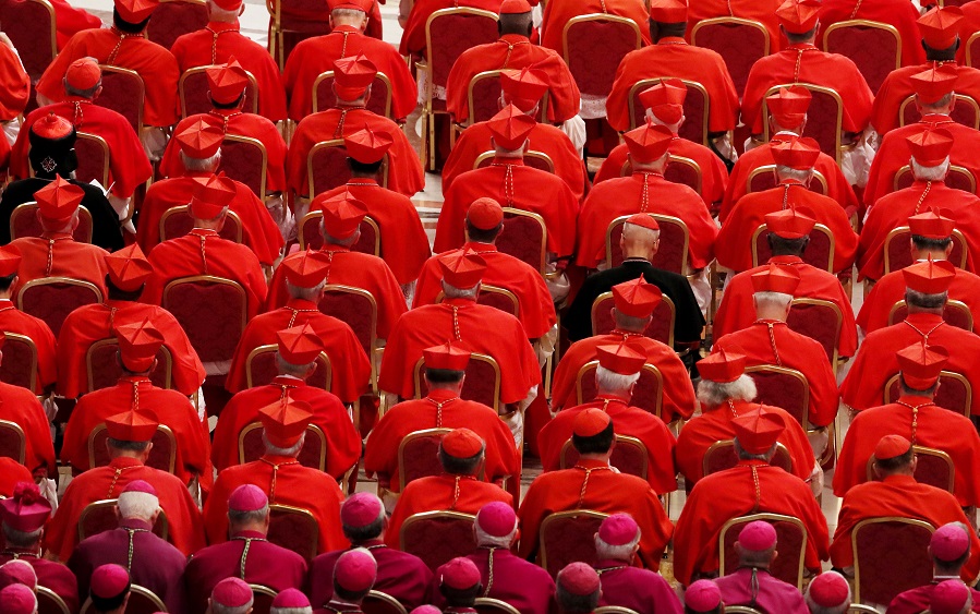 Catholic officials seated at gathering