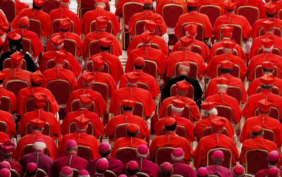 Catholic officials seated at gathering