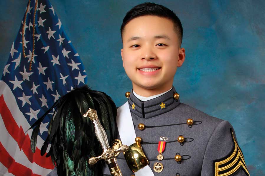 Peter Zhu in his official cadet photo