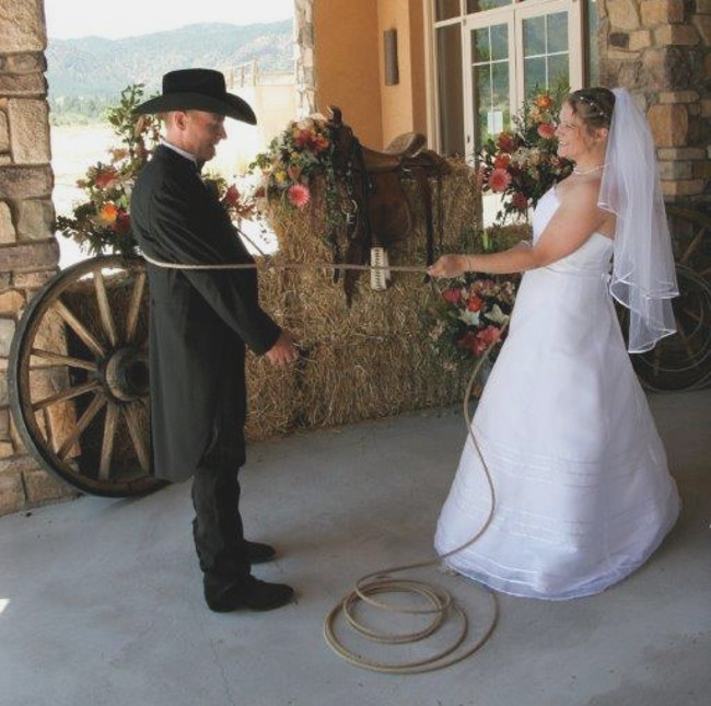 The cowboy wedding took place at the Inn at Palmer Divide, Palmer Lake, Colorado, about 8,000’ up in the Rockies.