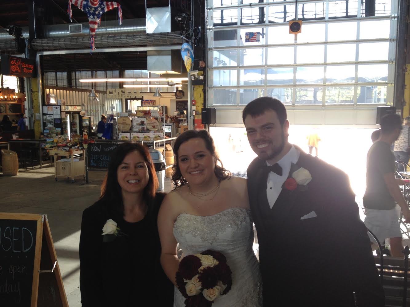 The first wedding I performed in April of 2000, was for a family member who was unable to locate an Officiant who would perform the ceremony on April 1st (April Fool's Day). I performed their ceremony, and they are still happily married today. The venue was the Public Market in Spokane, with the wedding party posing on the back steps Dayna