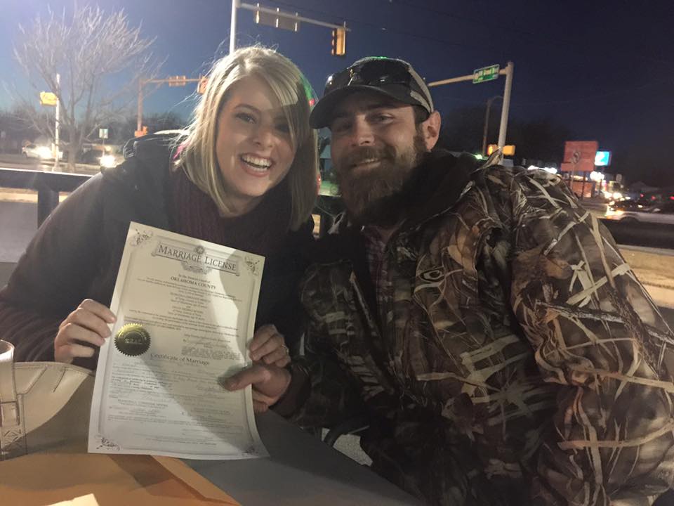 This was yet another Starbucks wedding in Oklahoma . . . Dr. John Patrick Keefe II was the wedding officiant in Oklahoma City.