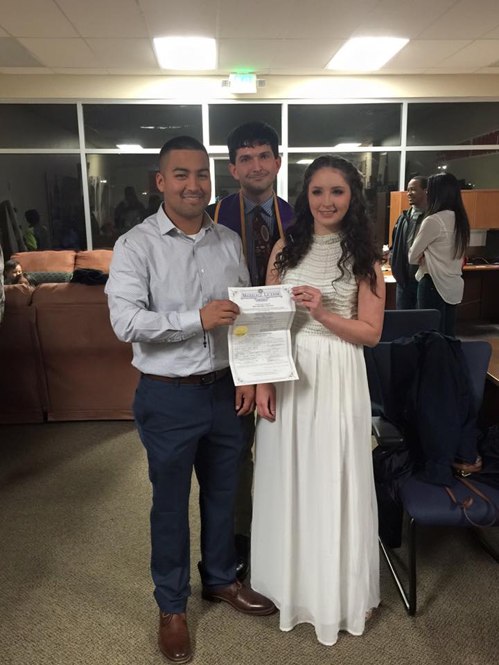 This was fun to have a wedding at the Oklahoma National Guard Recruitment Office - Dr. John Keefe II, Wedding Officiant in Oklahoma City