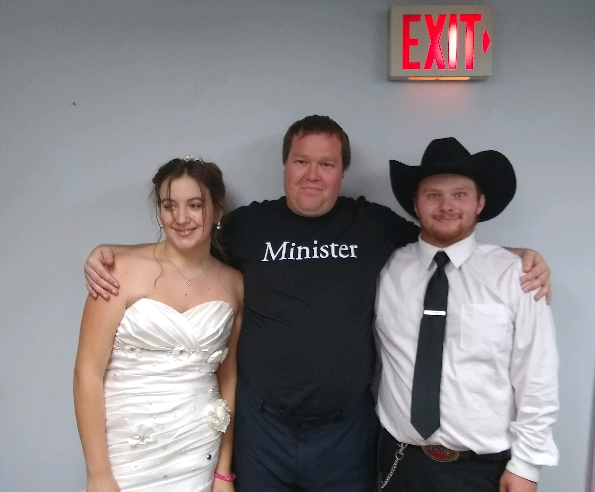 My very first wedding I performed on Sept 7th 2019. I was nervous but did a great job for my very first time ever performing a wedding. Pic left to right: bride name is Willow and groom name is Joshua and last name is Springer for both of there last name as of 9/07/2019.
