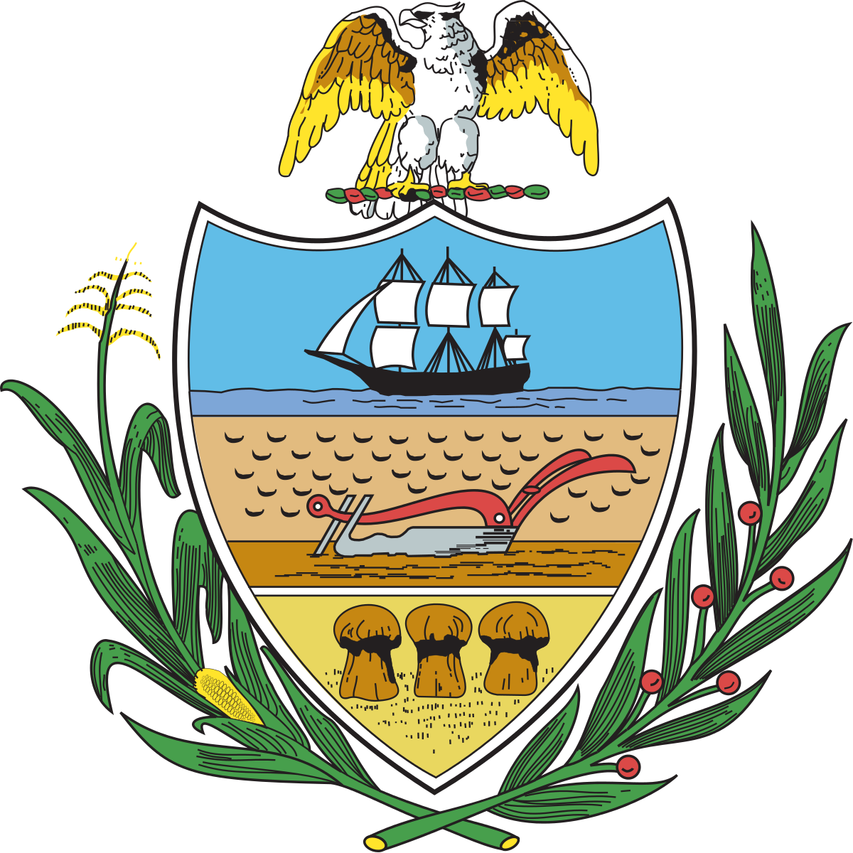The seal for Allegheny County, Pennsylvania.