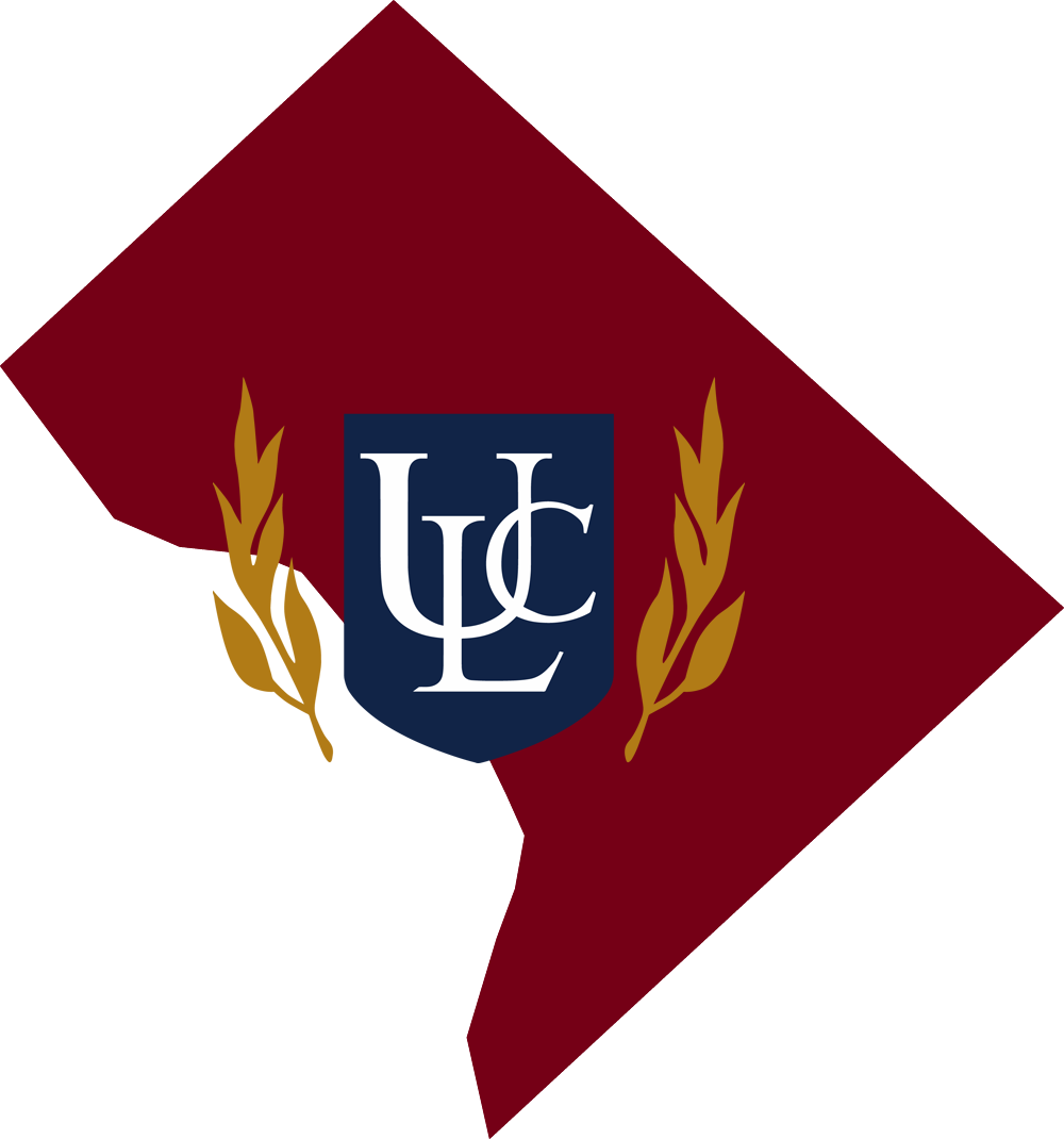 An outline of District Of Columbia with the ULC logo