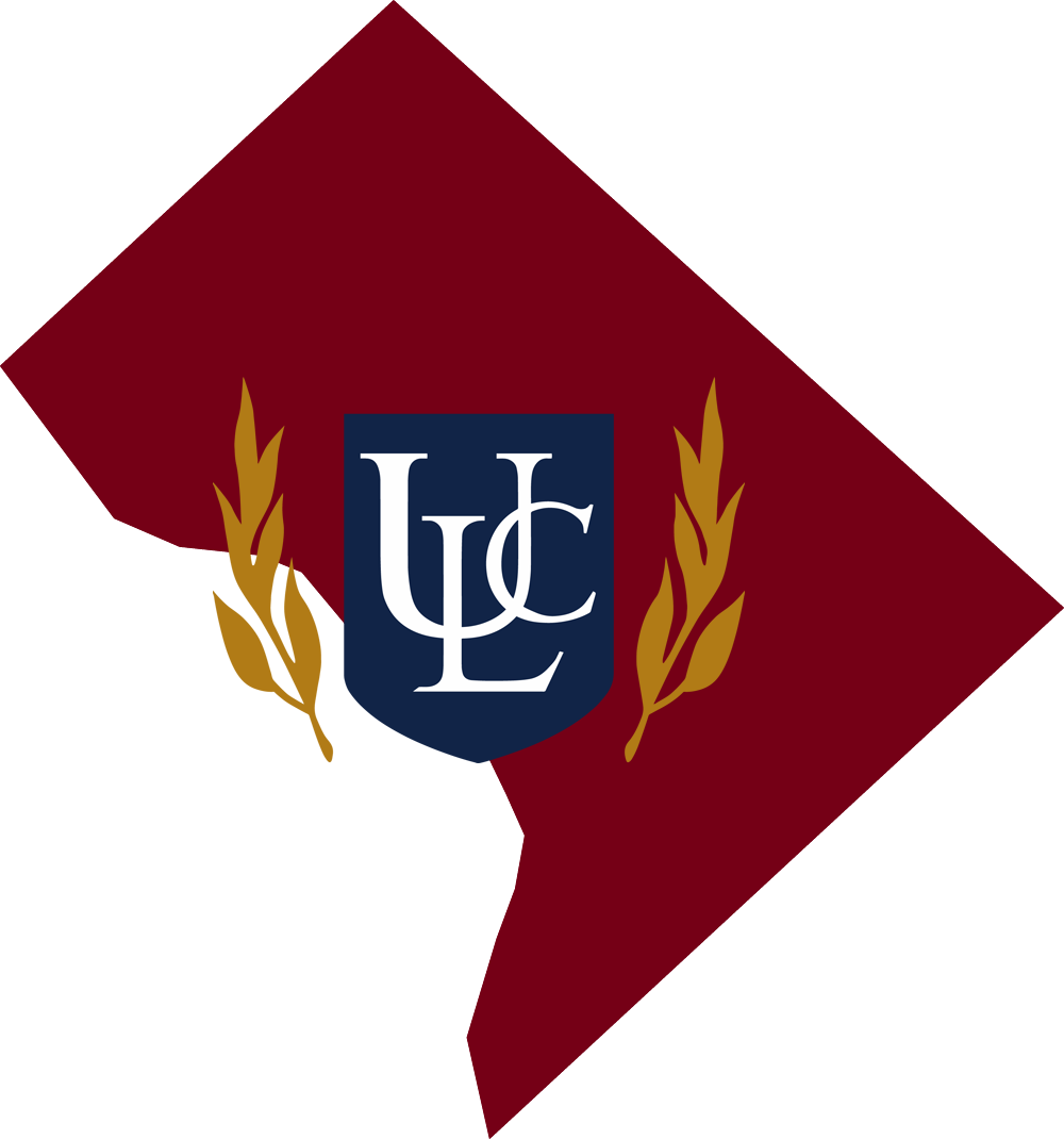 An outline of the District of Columbia with the ULC logo