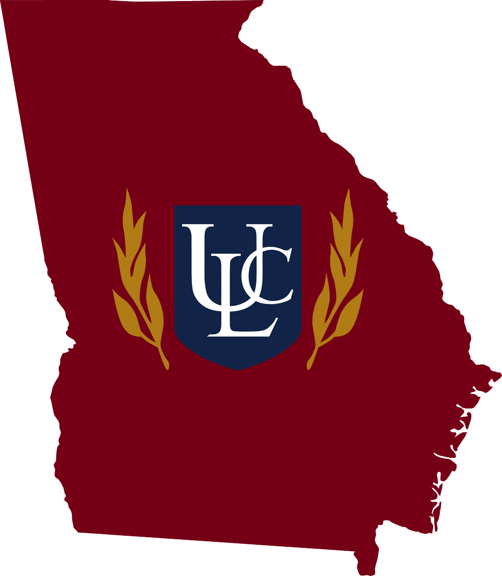 An outline of Georgia with the ULC logo