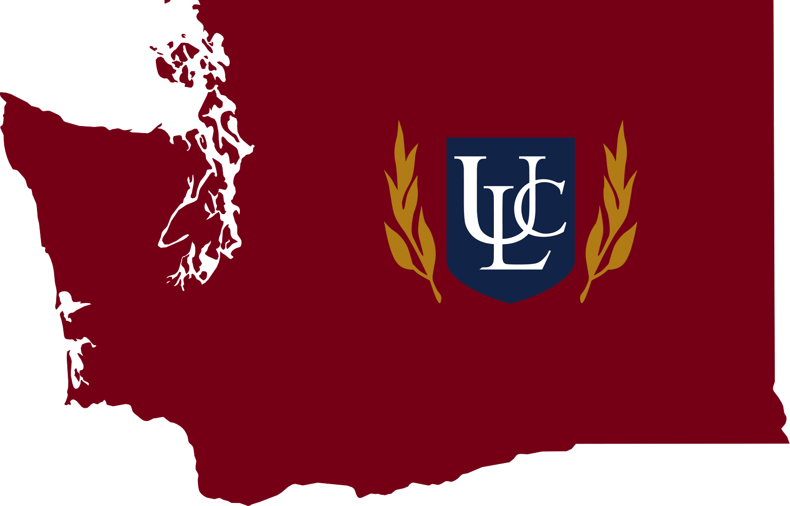 An outline of Washington with the ULC logo