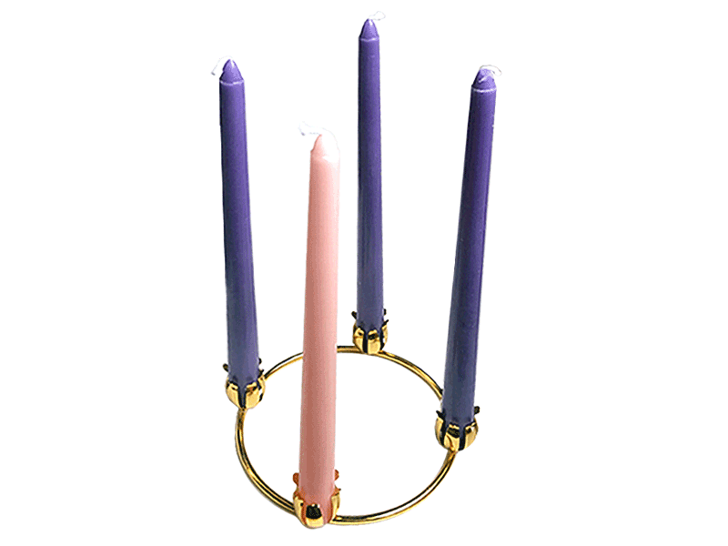 Advent Candles with Stand