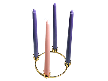 Advent Candles with Stand
