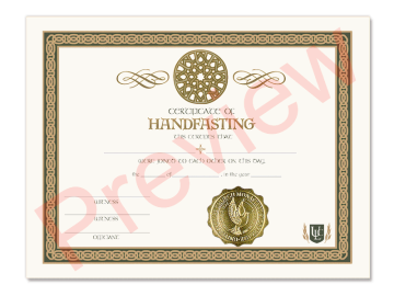 Certificate of Handfasting