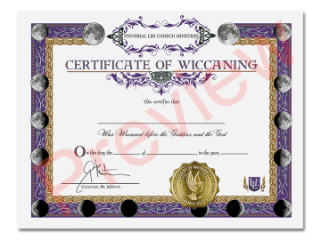 Certificate of Wiccaning