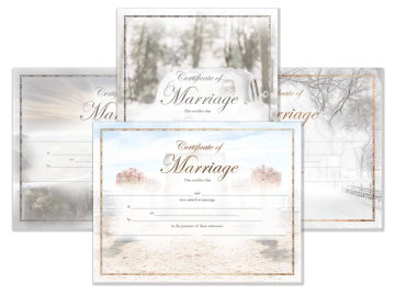 Modern Marriage Certificate