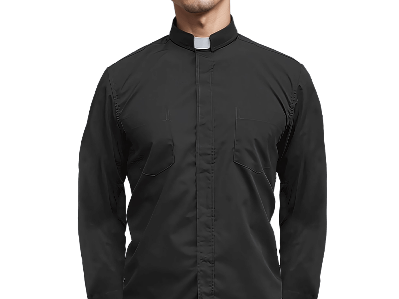 Long Sleeve Clergy Shirt Mona