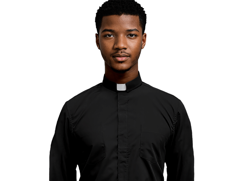 Long Sleeve Clergy Shirt Mona