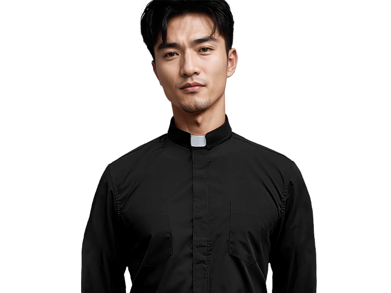 Long Sleeve Clergy Shirt Mona
