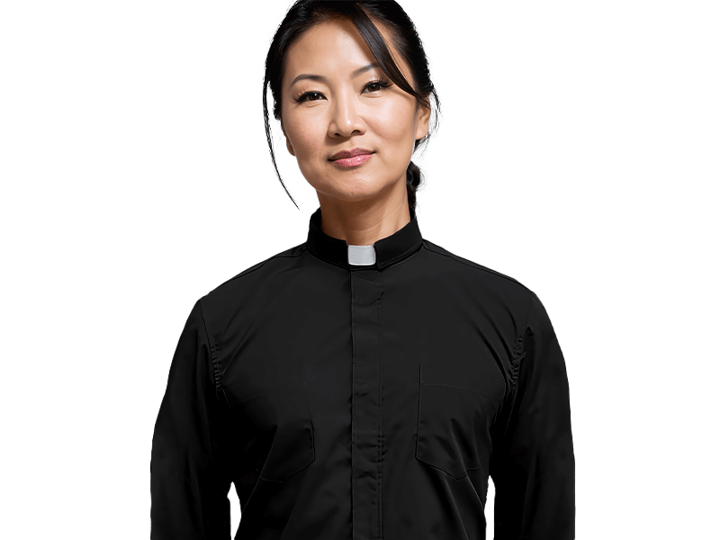 Long Sleeve Clergy Shirt Mona