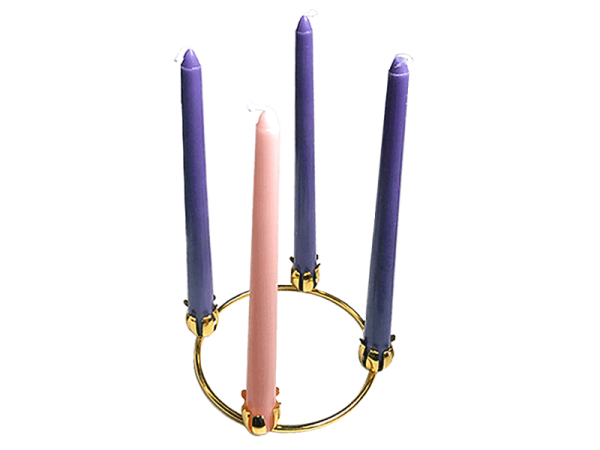 Advent Candles with Stand