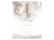 Marriage Certificate - White Rose 1 Certificate - $5.99