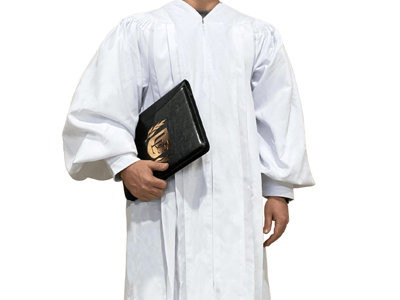 pastor robe white