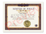 Honorary Wicca Degree