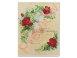 Marriage Certificate - Vintage Rose