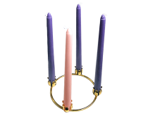 Advent Candles with Stand