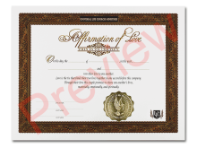 Certificate of Affirmation
