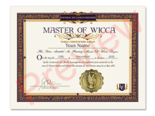 Honorary Wicca Degree