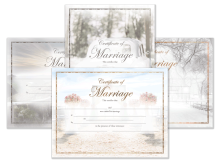 Modern Marriage Certificate
