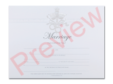 Marriage Certificate - Pearly Dove