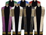 The official ULC stoles feature gold embroidery on fields of vivid color, providing a perfect outfit accessory to compliment any ministerial occasion.