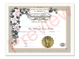 Certificate of Commitment of Marriage