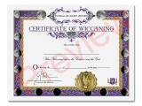 Certificate of Wiccaning