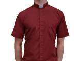 Red Short-Sleeve Clergy Shirt