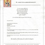 Charity letter