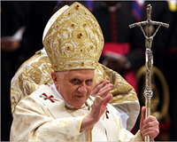 Pope Benedict XVI - head of the Roman Catholic faith