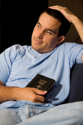 Man Bible Religion Contemplation Rumination Universal Life Church