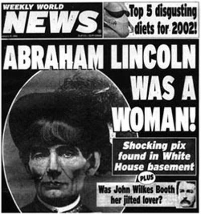 A fake news article about Abraham Lincoln