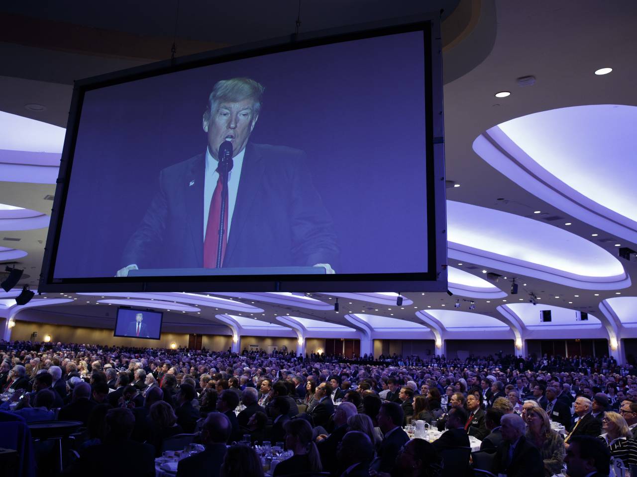 President Trump addresses leaders of churches in Washington D.C.