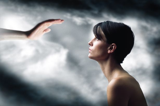 A woman receiving faith healing