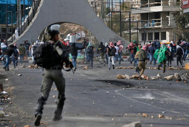 Protests in Israel over Trump's Jerusalem decision.