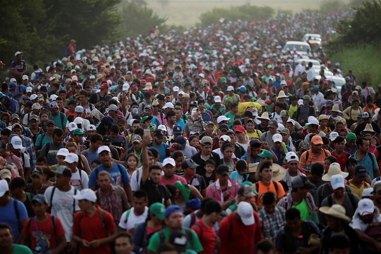 Migrant caravan in Mexico
