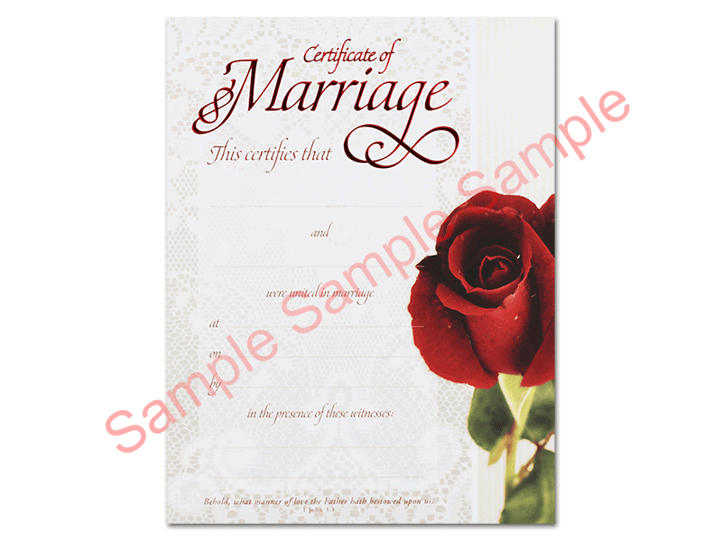 marriage certificate 8 love one another certificate of love