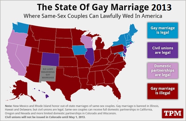 legalized marriage gay have who States